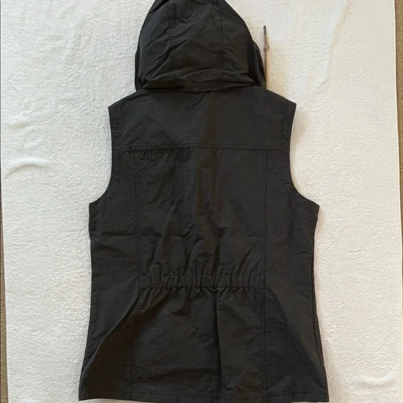 Eddie Bauer Women's Charcoal Hooded Vest, L - Picture 2 of 12